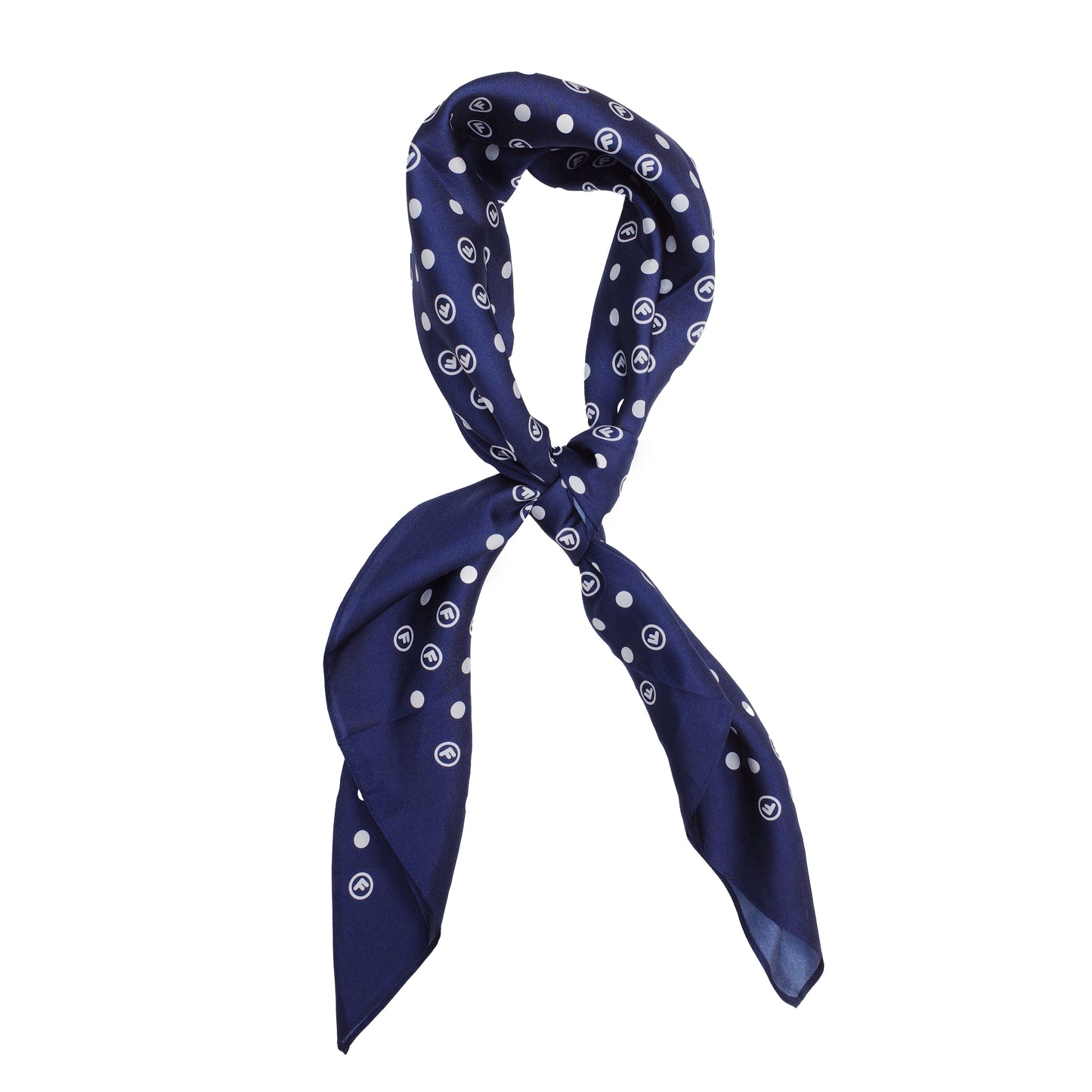 OriginalFani®design 100% Silk Twill  Fan-dana™ Scarf (Navy)