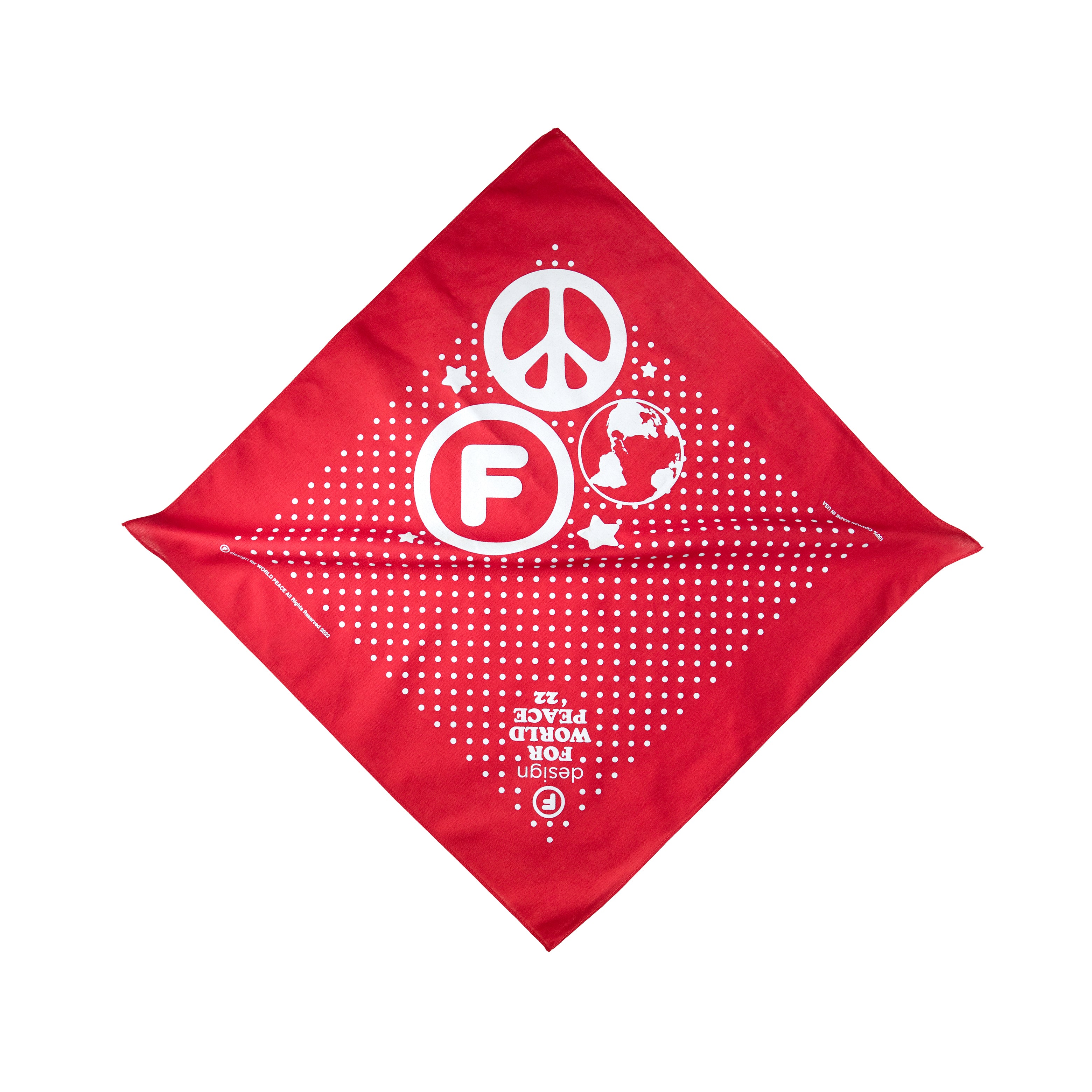 OriginalFani®design "Fani®WorldPeace" Bandana (Red)